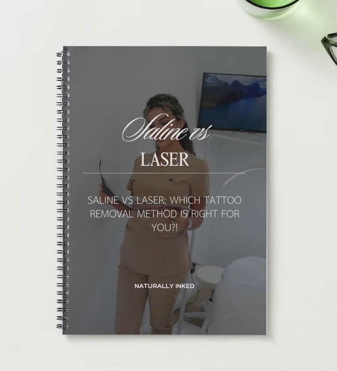 Saline vs Laser: Which Tattoo Removal Method is Right for You?! – eBook